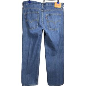 Levi's 550 Relaxed Fit Jeans 16 Husky Womens Mid Rise Straight Leg Blue Denim
